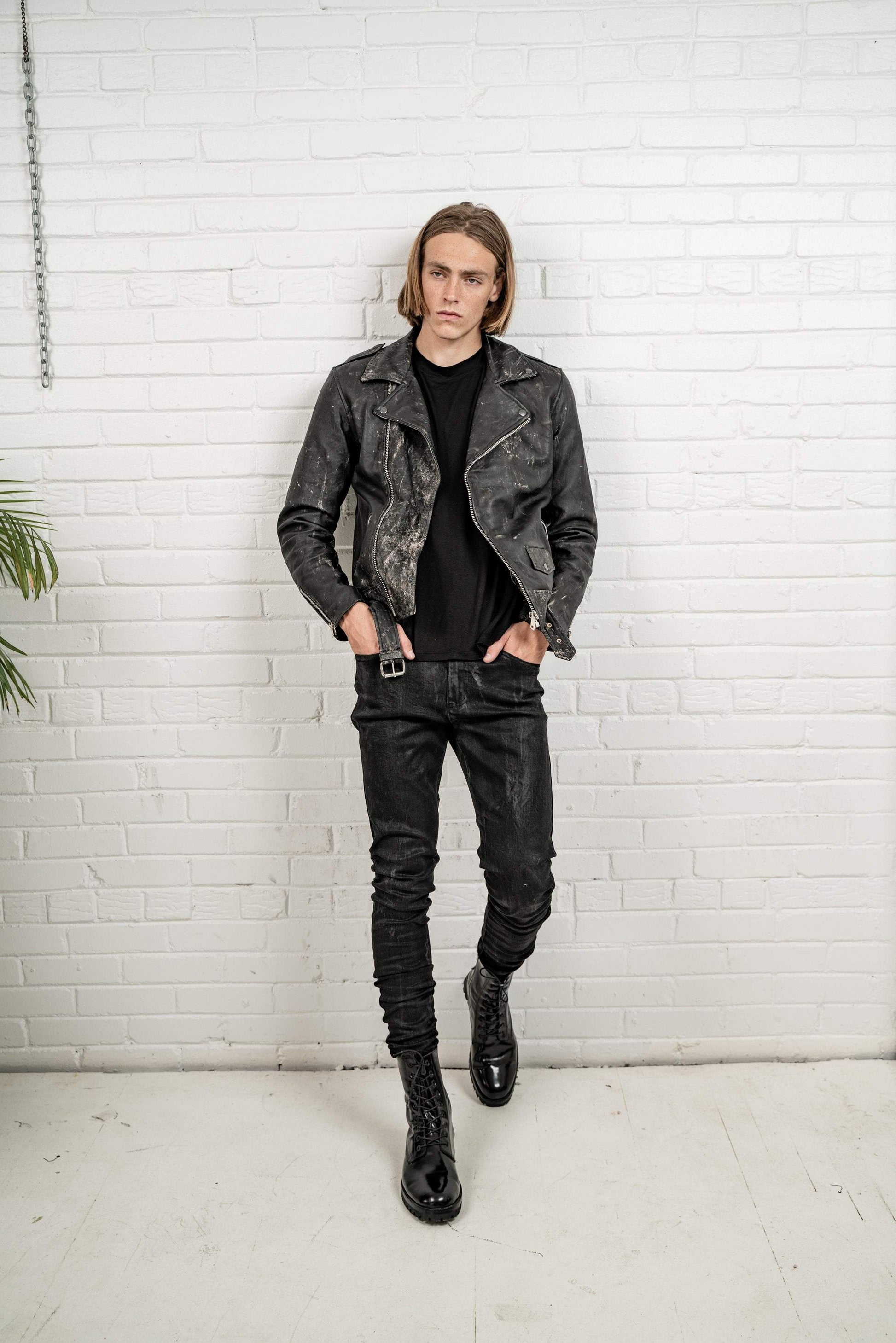 Kollar Clothing Road Rash Biker Jacket - Black