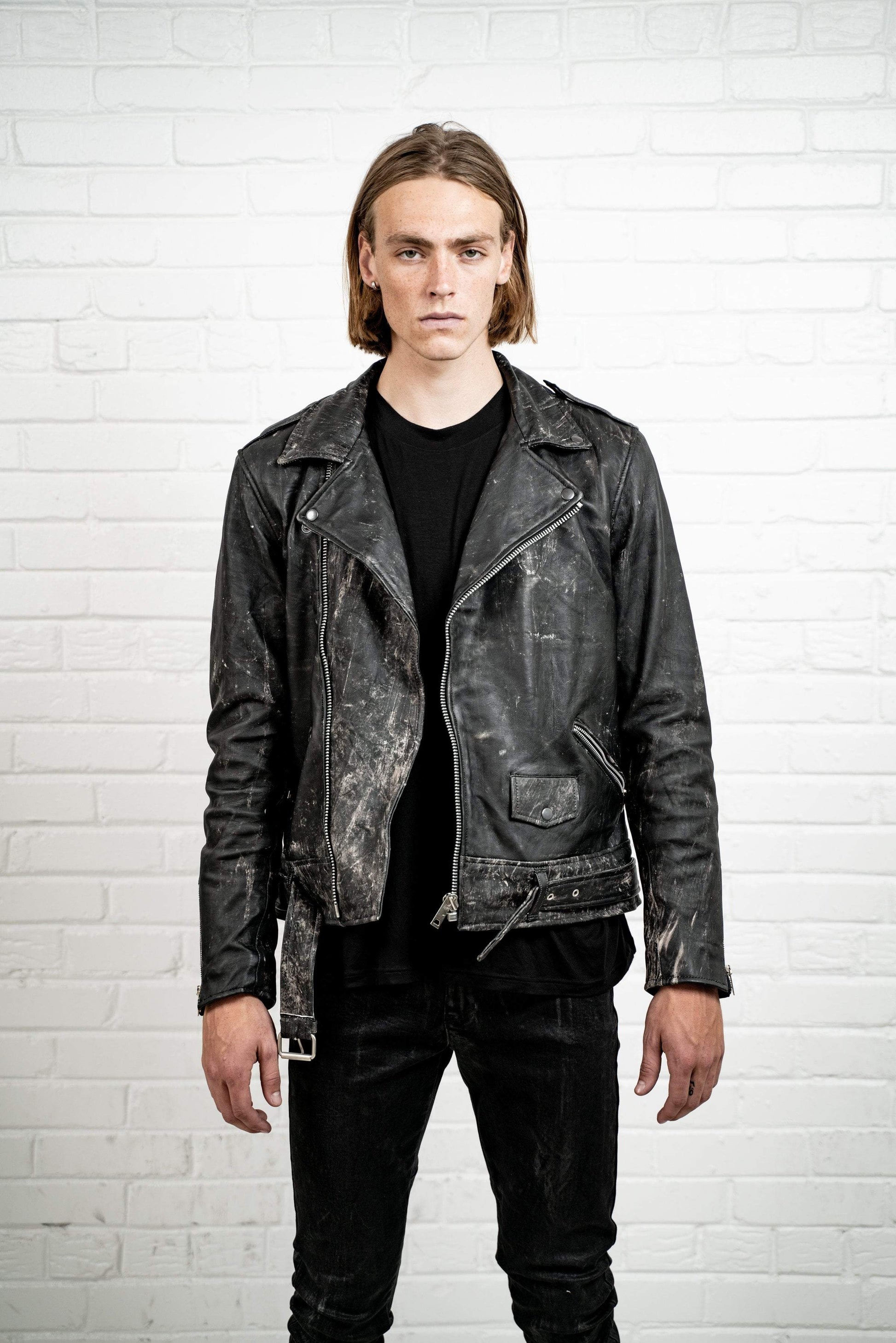 Kollar Clothing Road Rash Biker Jacket - Black