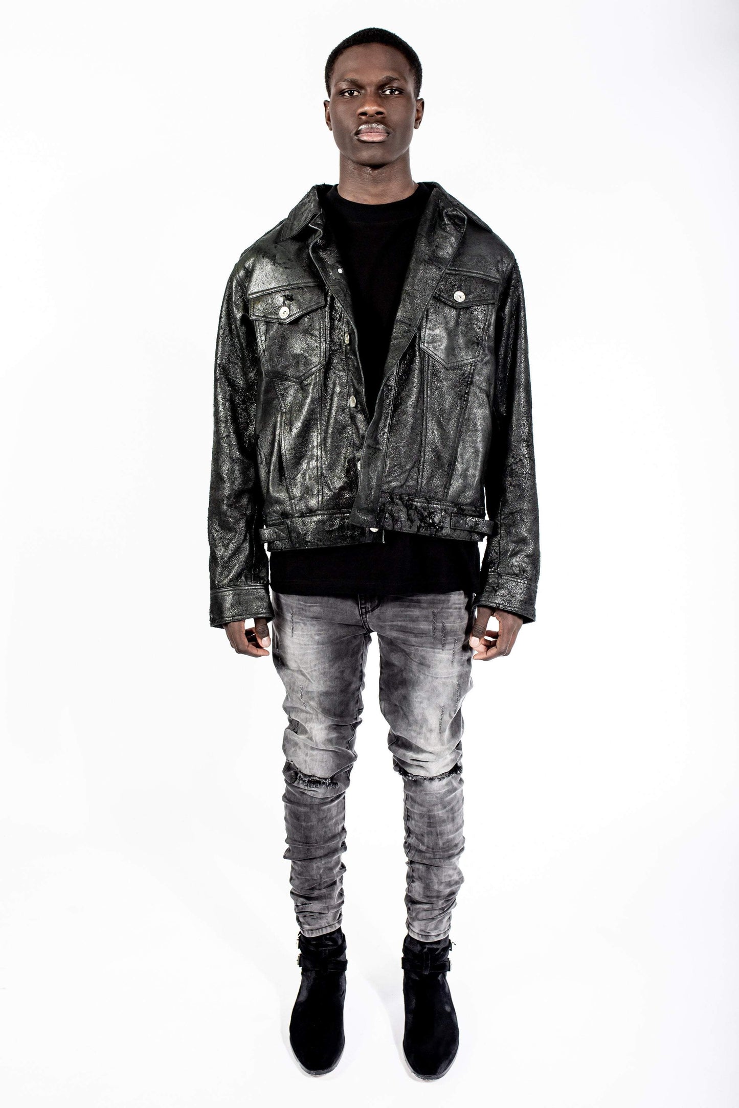 KY denim 203 Rockstars - Destroyed Essential Charcoal