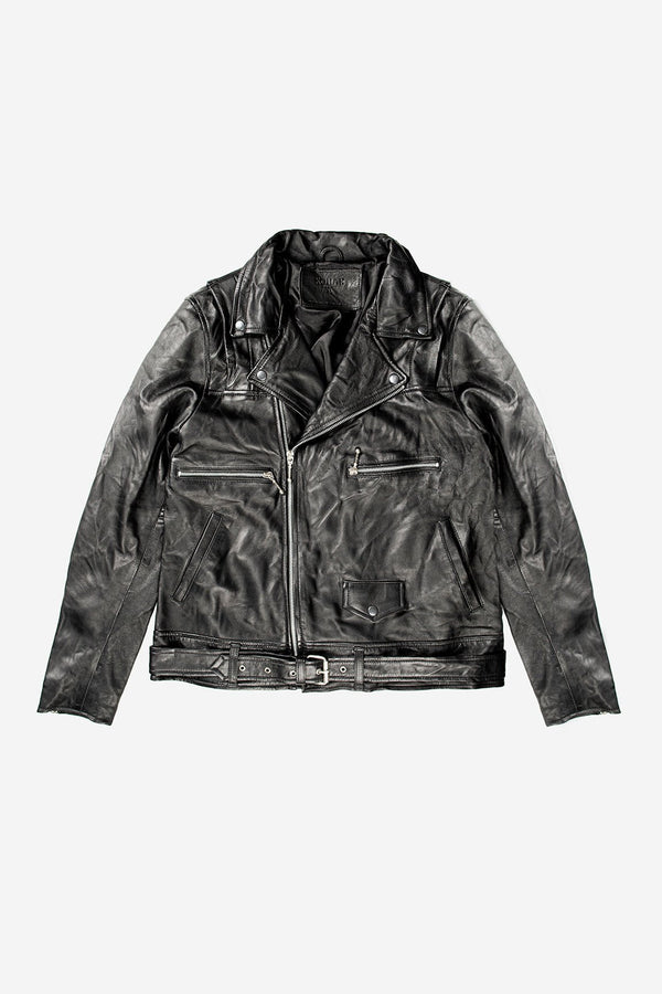 LB Classic Matte Biker Jacket V2 - Black