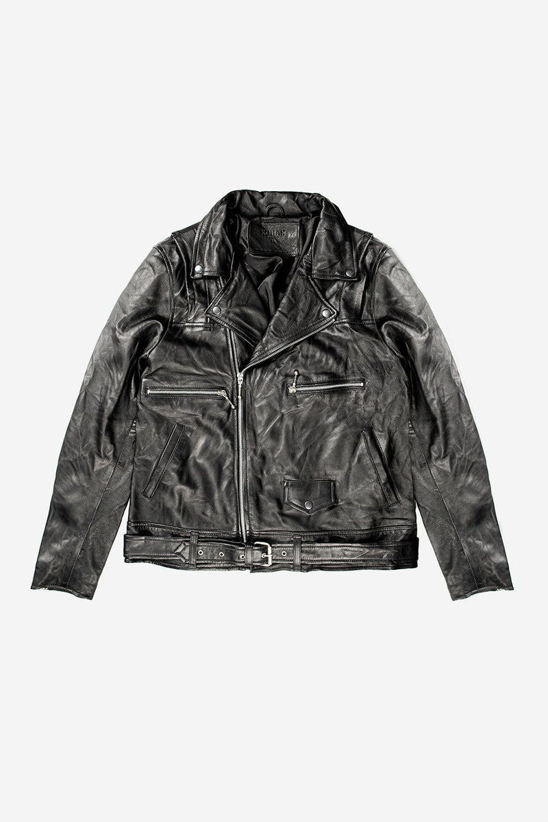 Classic Matte Biker Jacket V2 Black – S3AS0NS