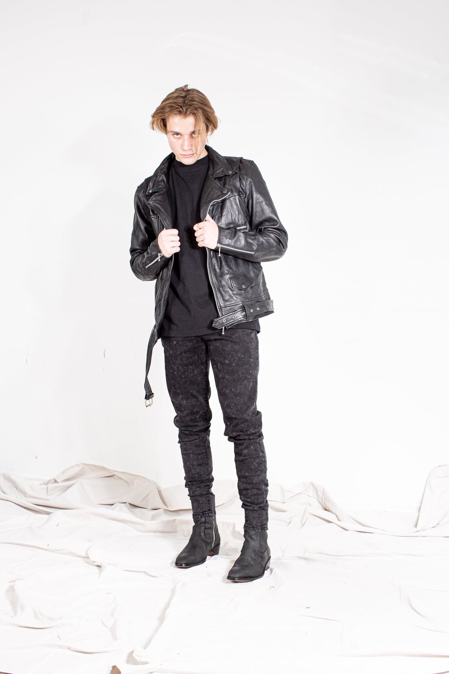 LB Classic Matte Biker Jacket V2 - Black