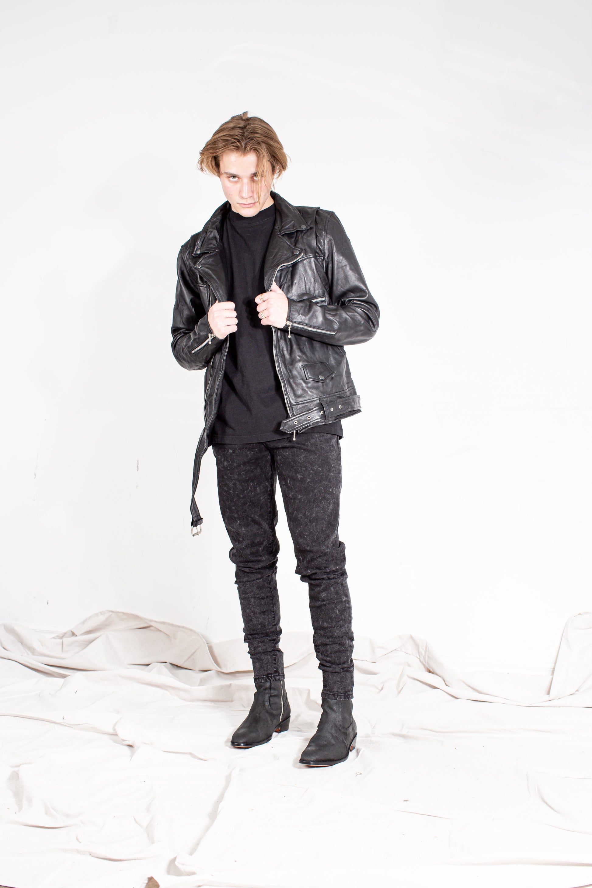 LB Classic Matte Biker Jacket V2 - Black