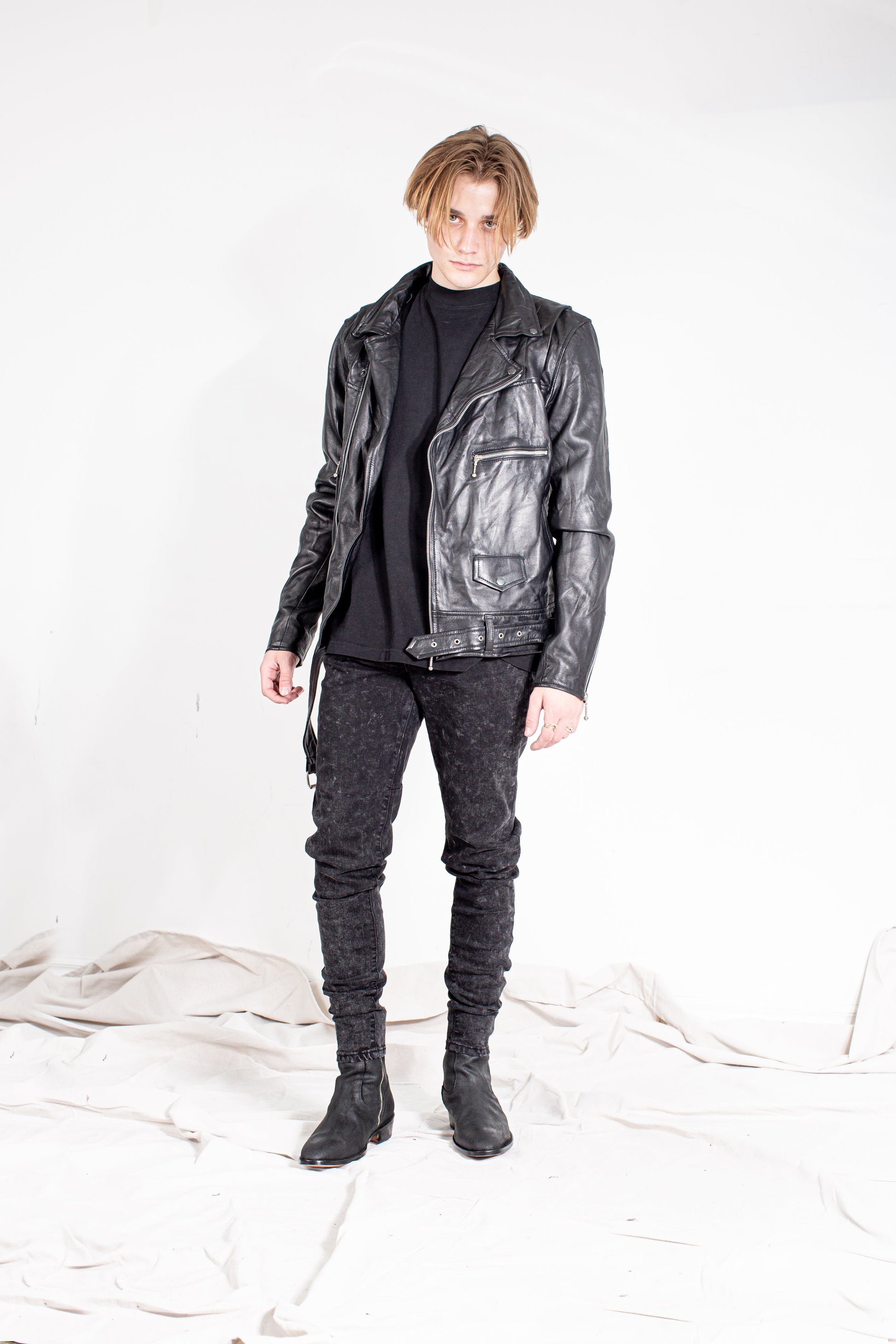 LB Classic Matte Biker Jacket V2 - Black