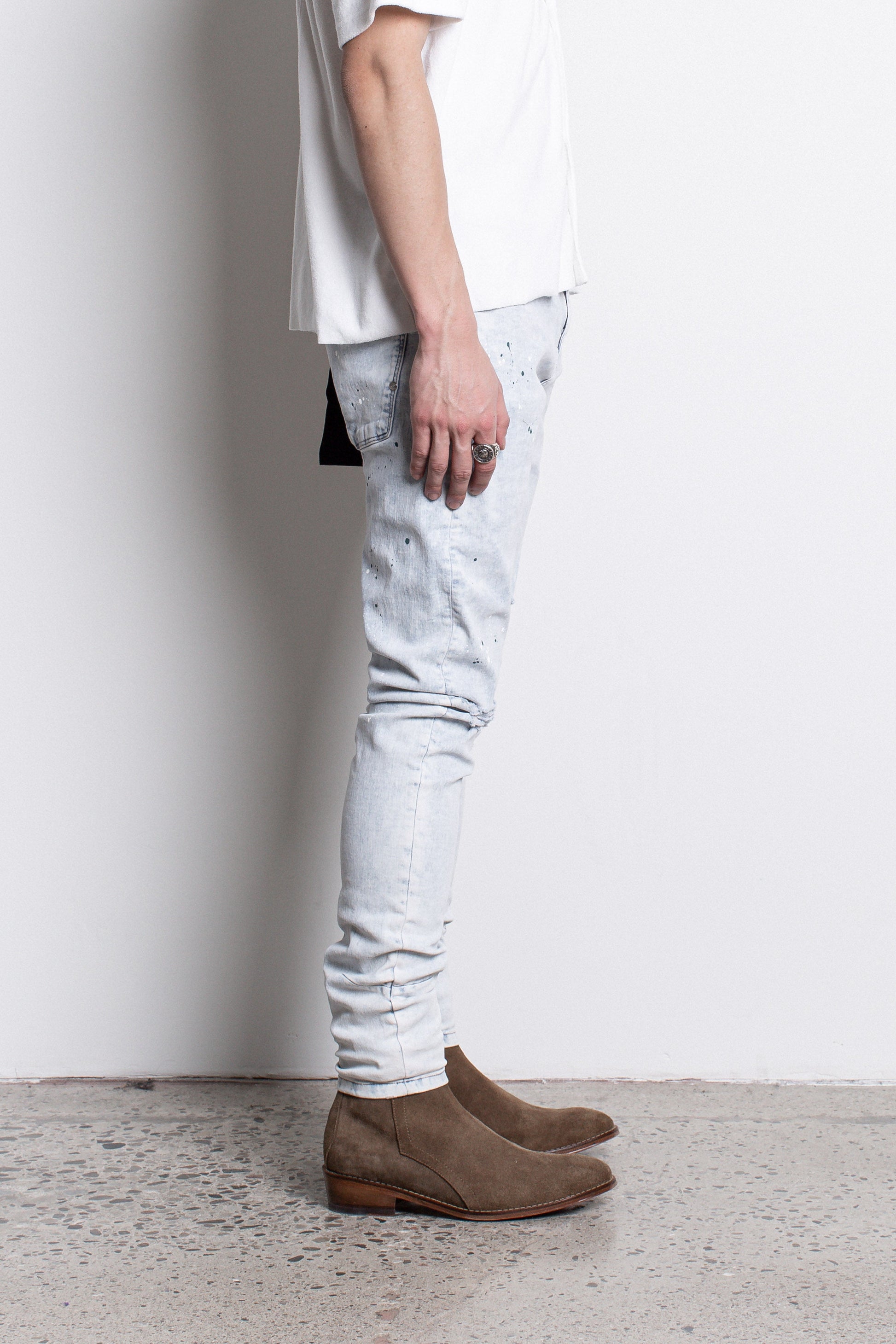 PL denim 203 Skinny - Destroyed Hazey Blue