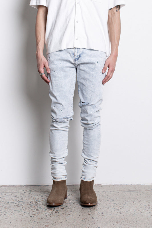 PL denim 203 Skinny - Destroyed Hazey Blue