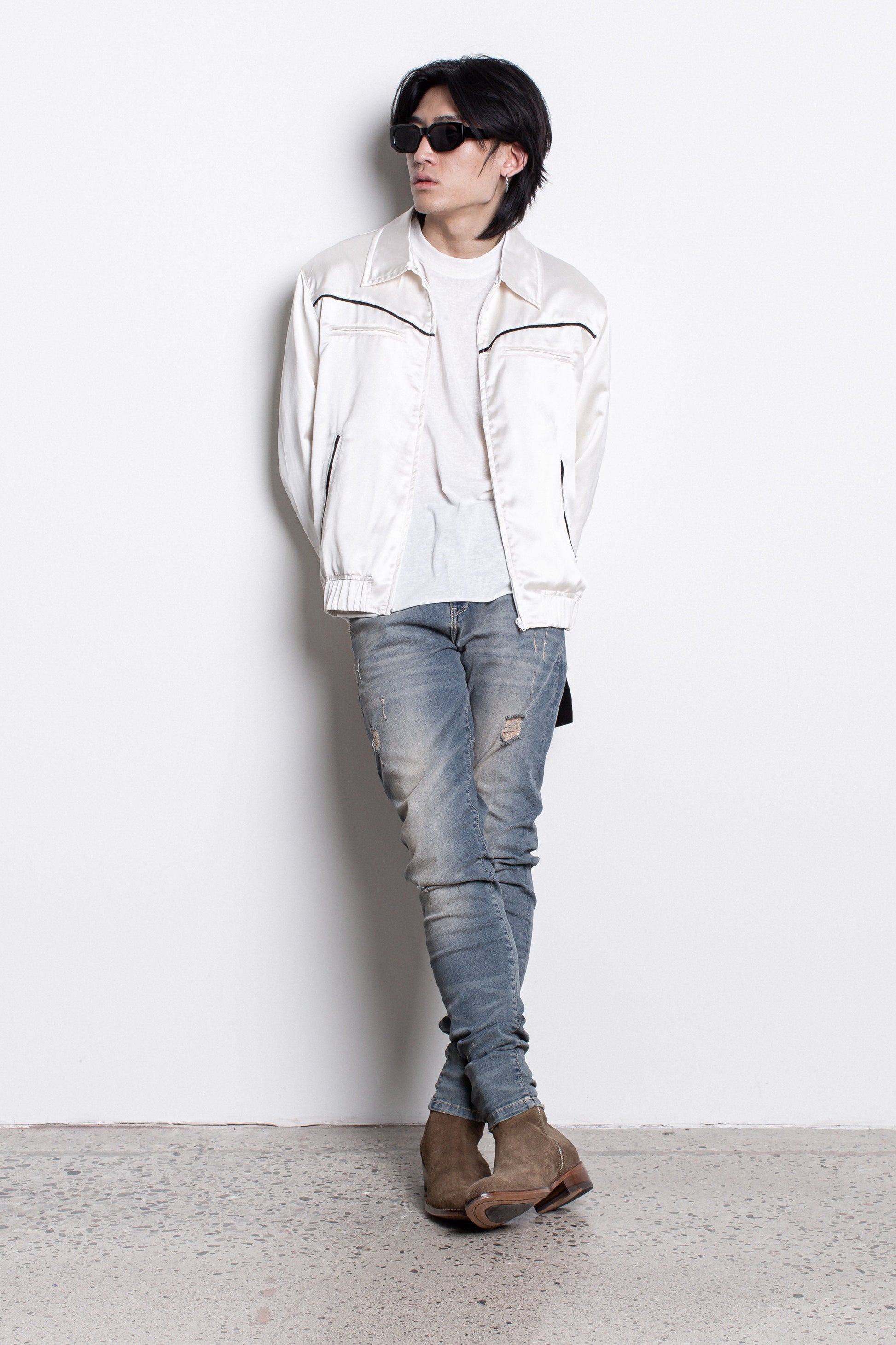 PL denim 203 Skinny - Destroyed Tinted Blue