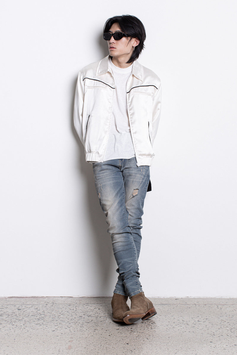 PL denim 203 Skinny - Destroyed Tinted Blue