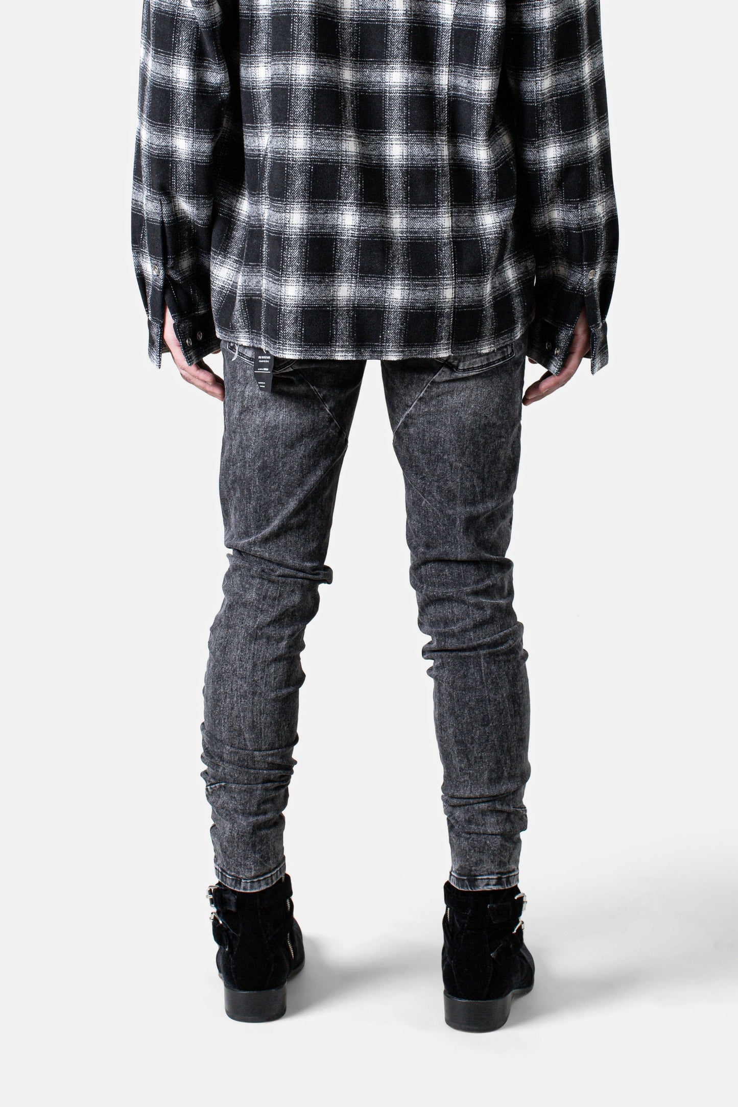 PL denim 203 Skinny - Distressed Foggy Black