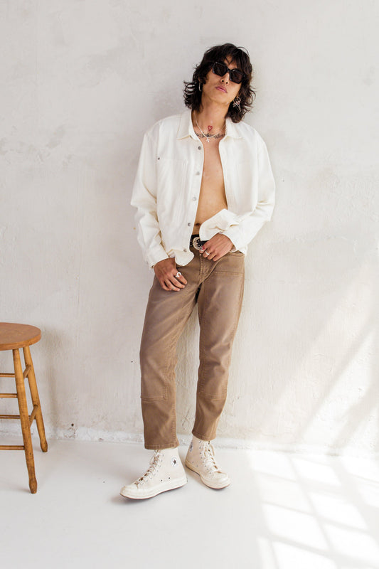 PL denim 701 Straight Crop - Burnt Olive