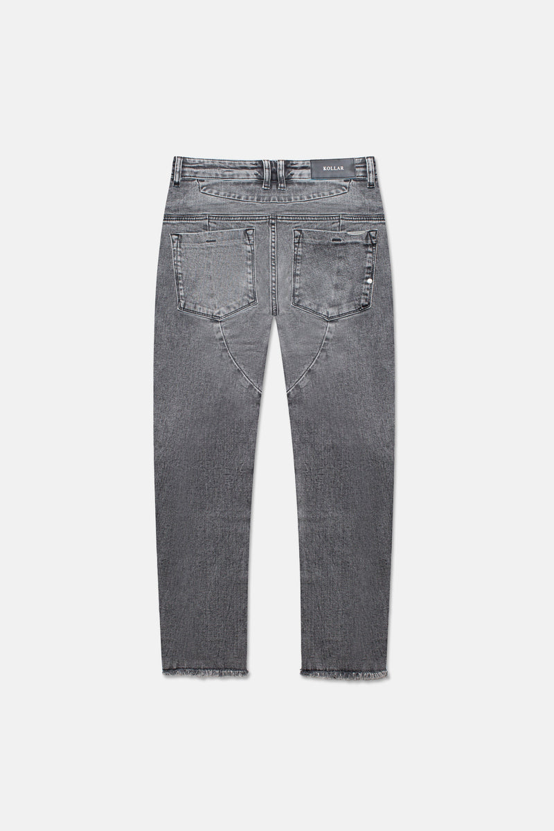 PL denim 701 Straight Crop - Washed Paisley Grey
