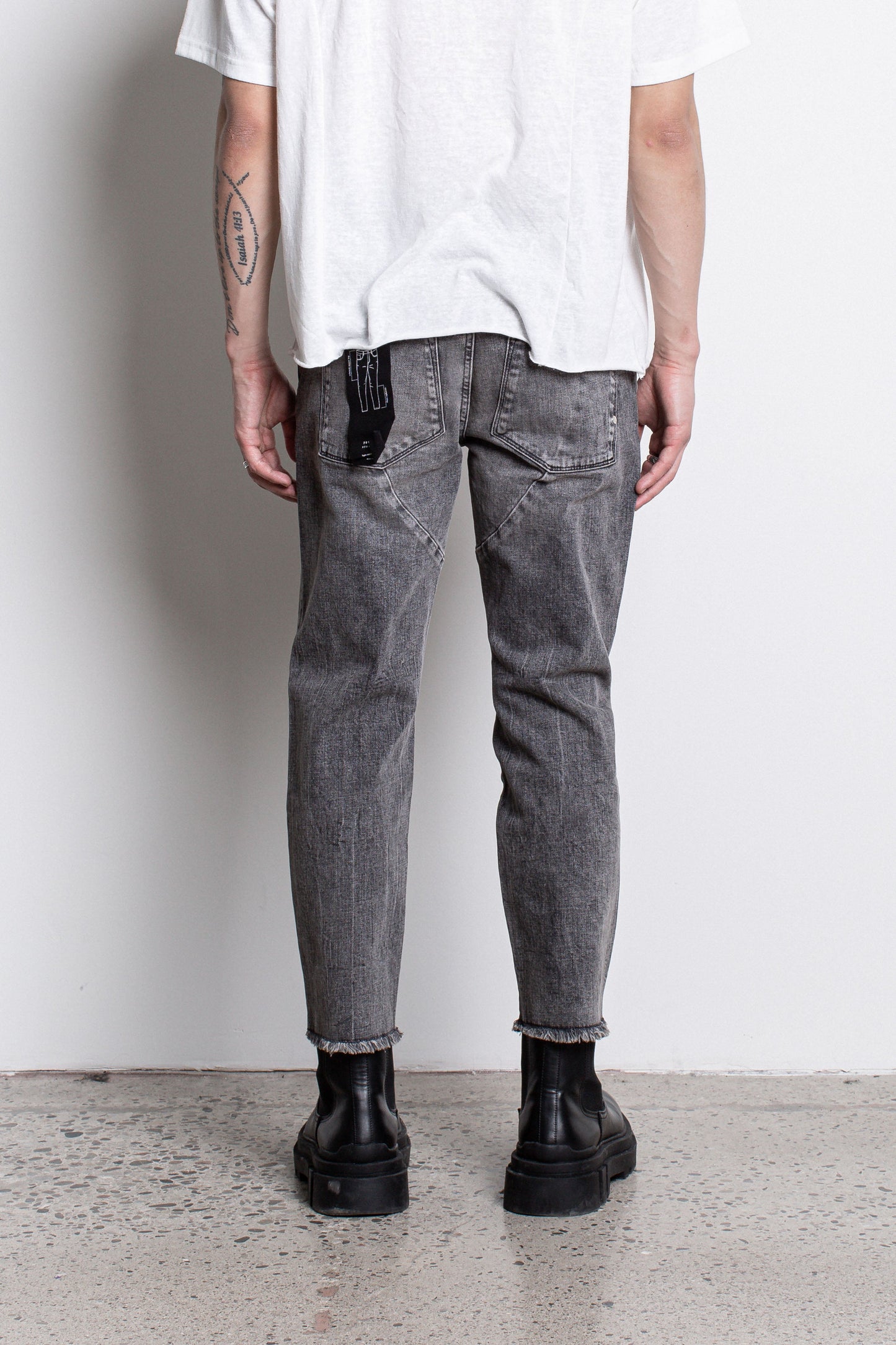 PL denim 701 Straight Crop - Washed Paisley Grey