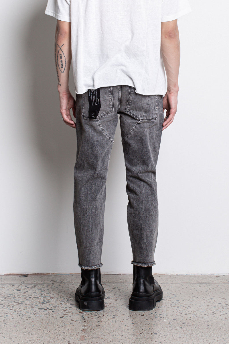 PL denim 701 Straight Crop - Washed Paisley Grey