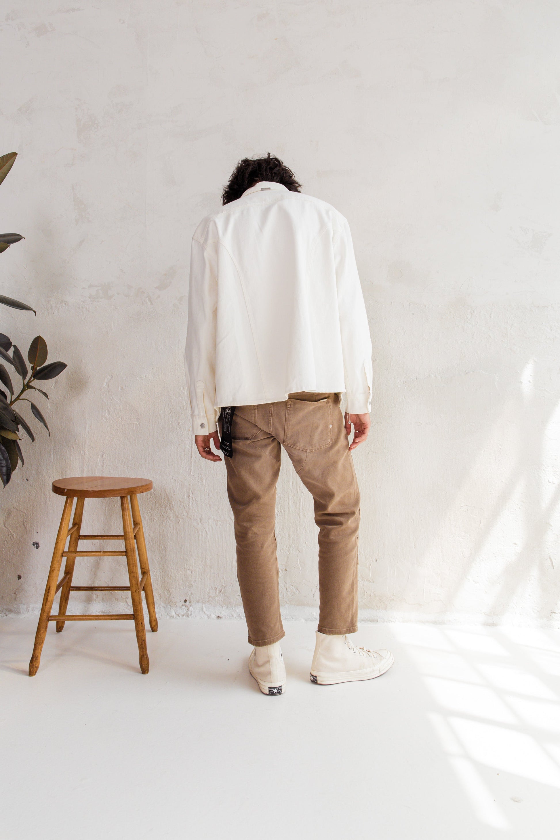 PL denim Workman Cropped Denim - Burnt Olive