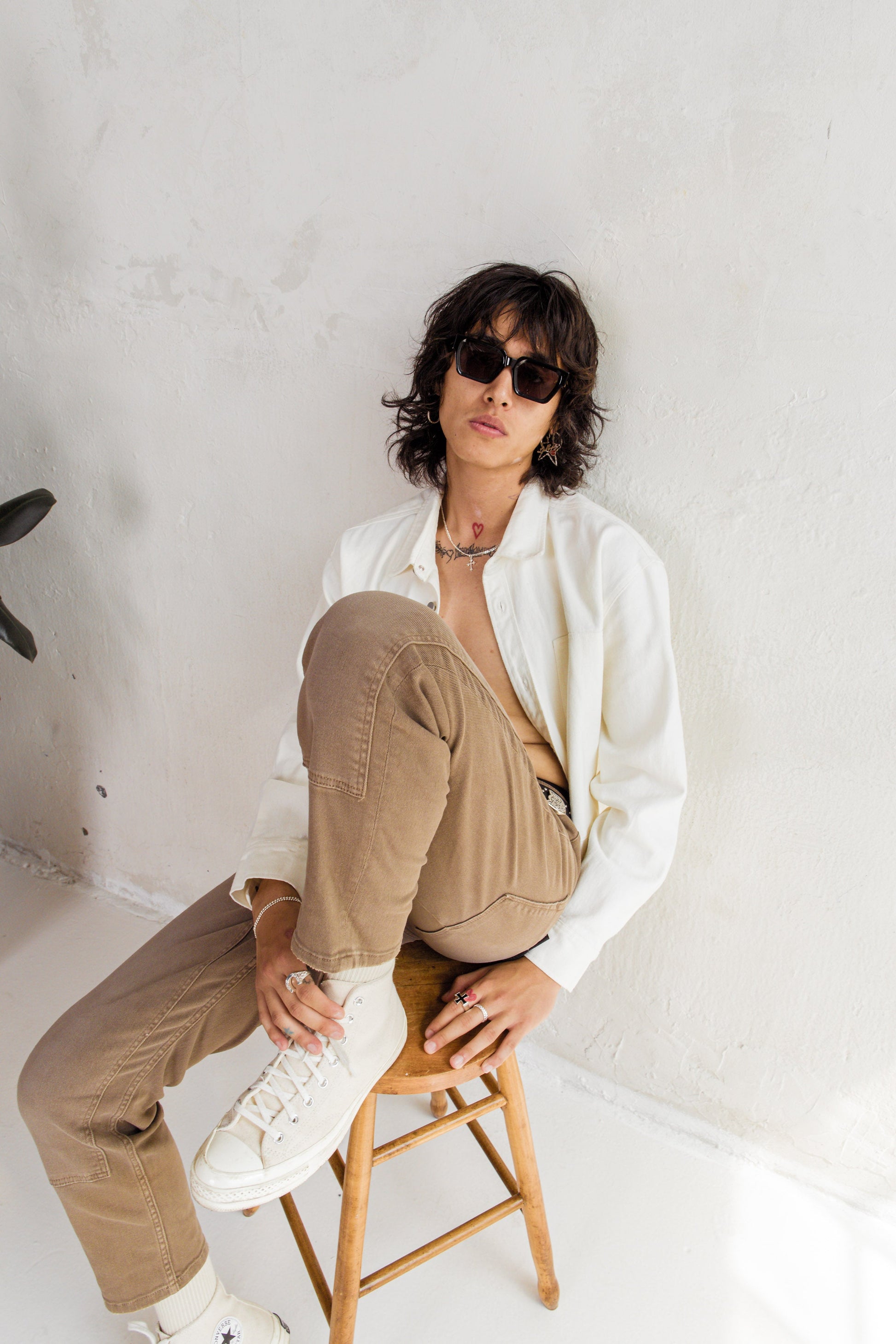 PL denim Workman Cropped Denim - Burnt Olive