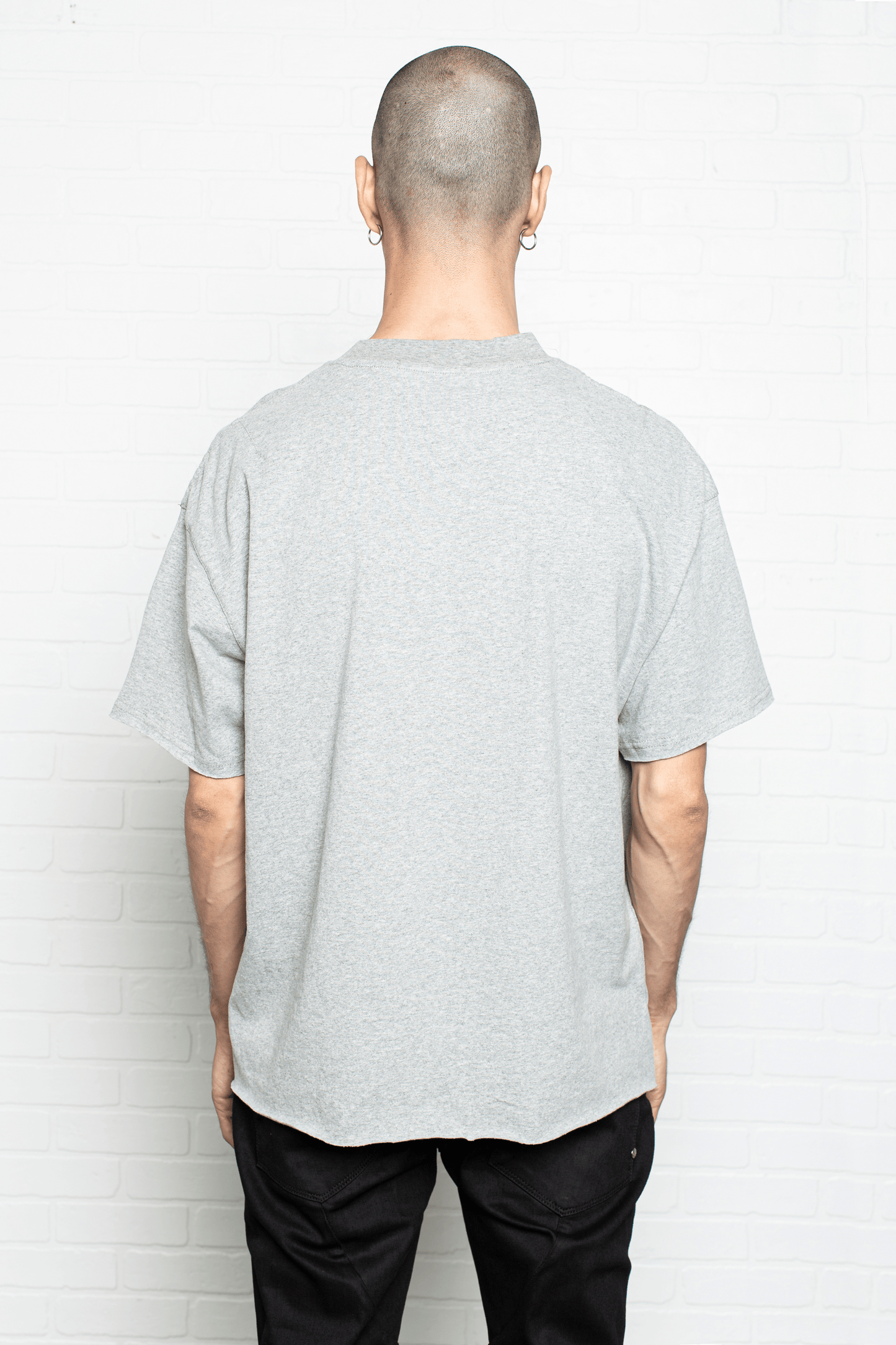 VE Cotton Tee -  Grey (Raw Hem)