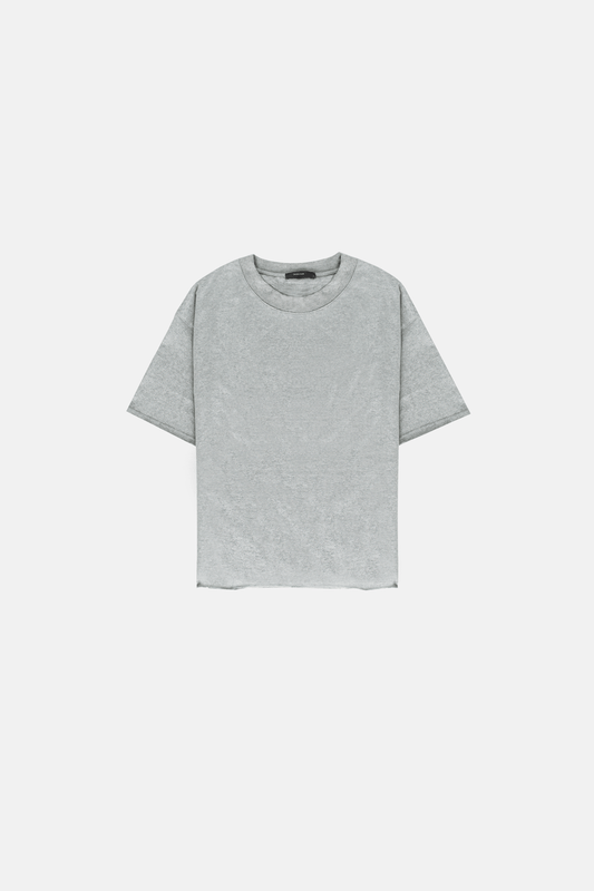 VE Cotton Tee -  Grey (Raw Hem)