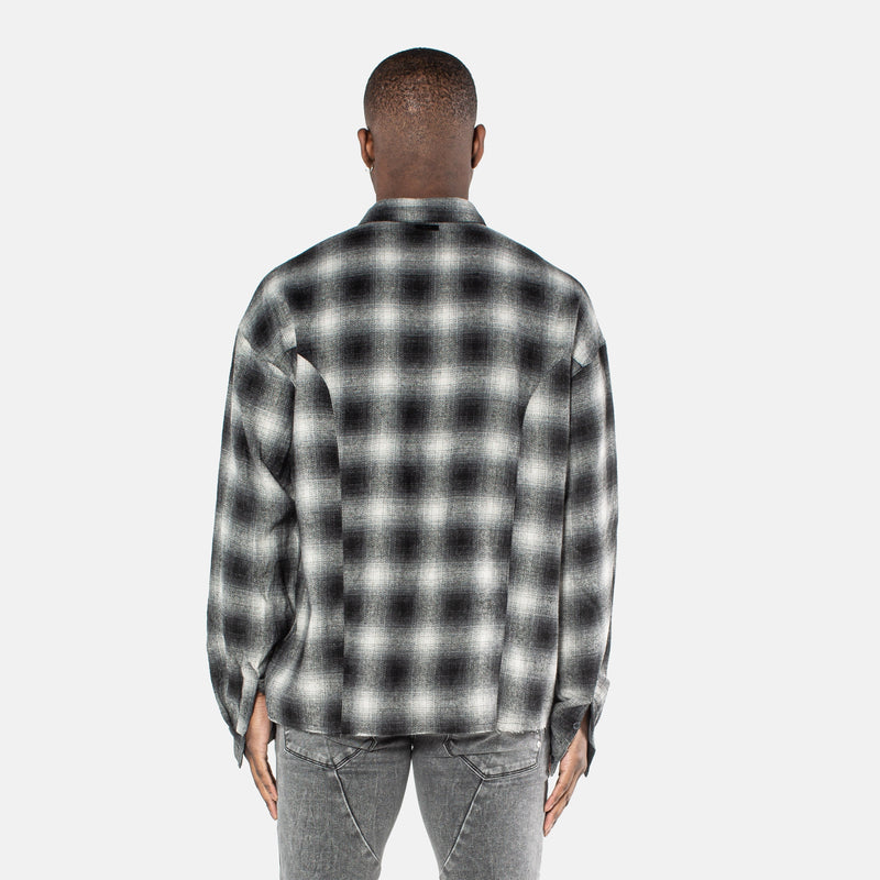 VE flannel Classic Flannel Shirt - Black/Charcoal