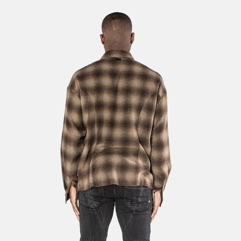 VE flannel Classic Flannel Shirt - Brown