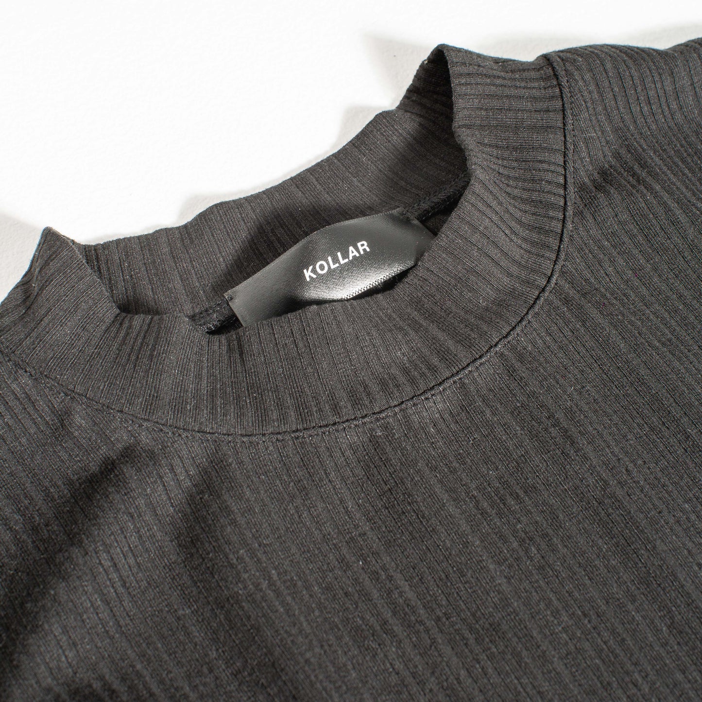 VE Ribbed Tee - Black