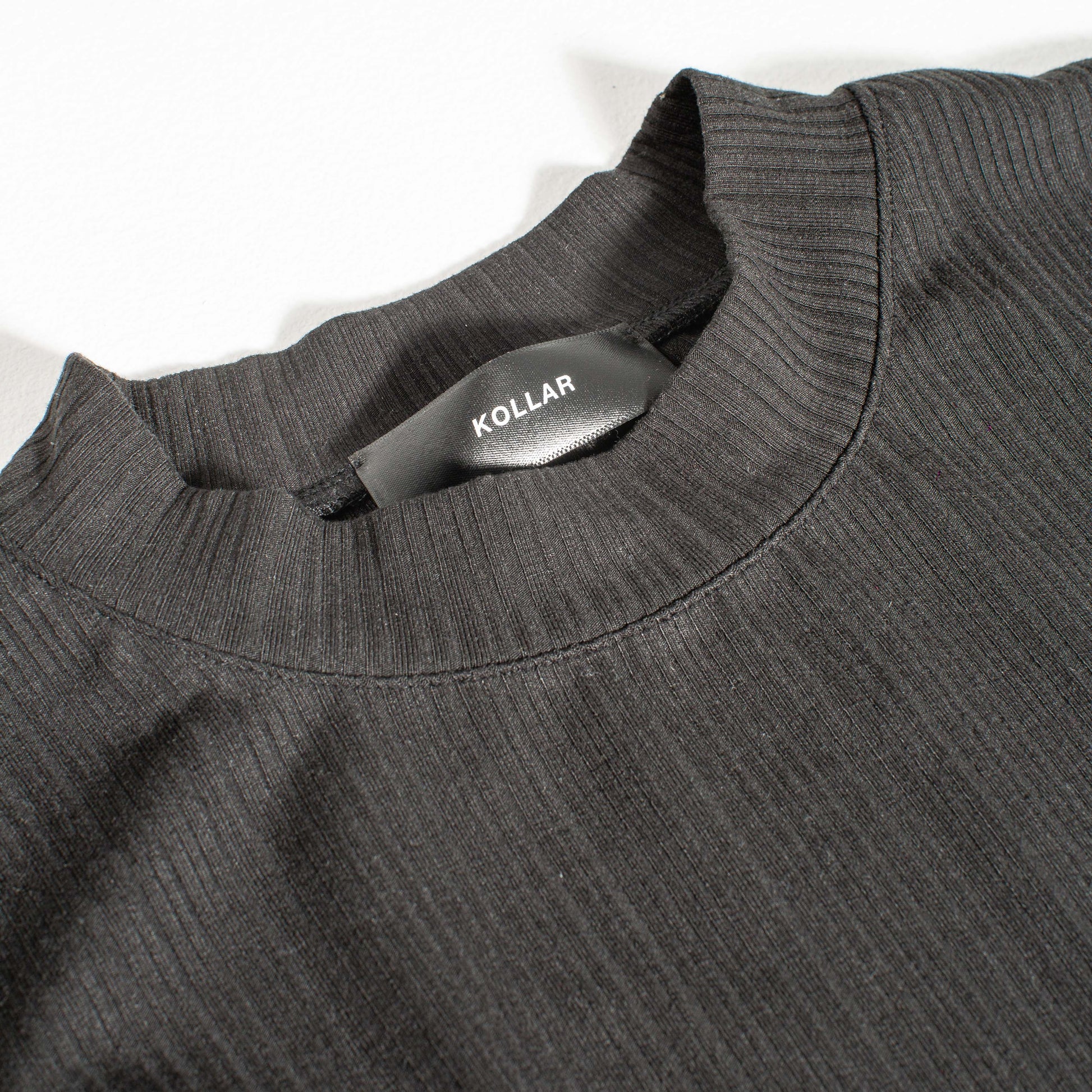 VE Ribbed Tee - Black