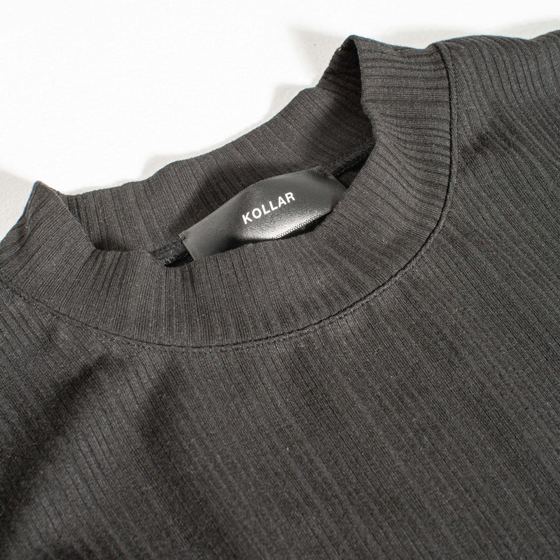VE Ribbed Tee - Black