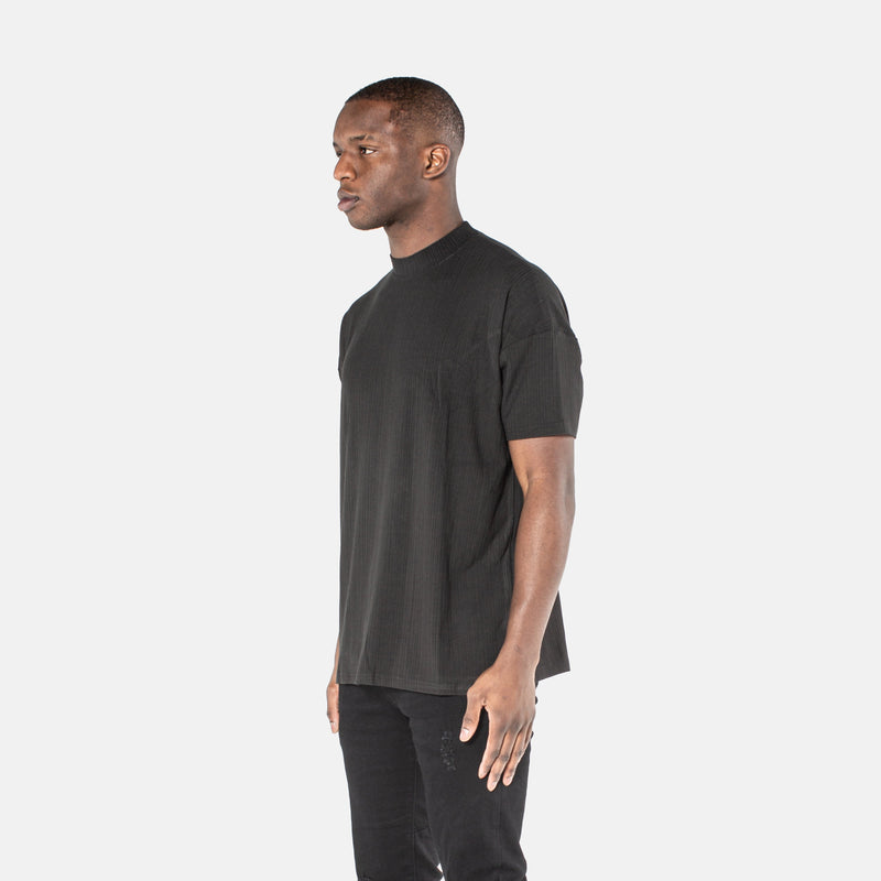 VE Ribbed Tee - Black
