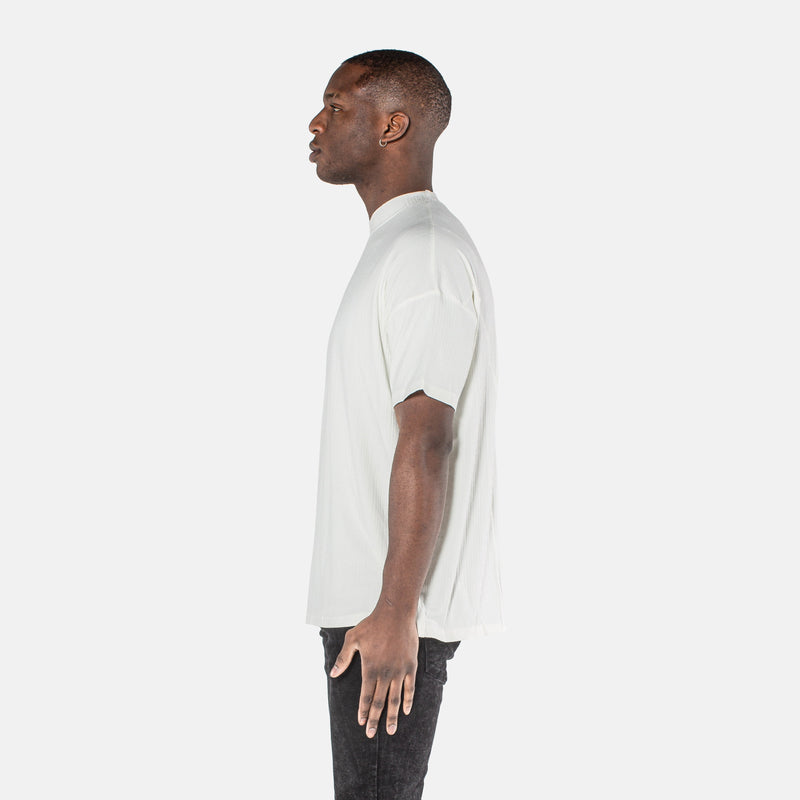 VE Ribbed Tee - White