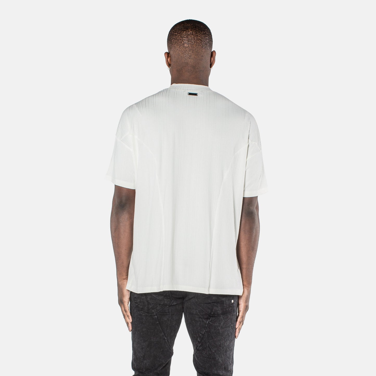 VE Ribbed Tee - White