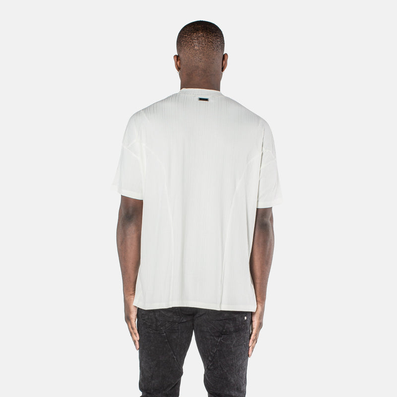 VE Ribbed Tee - White