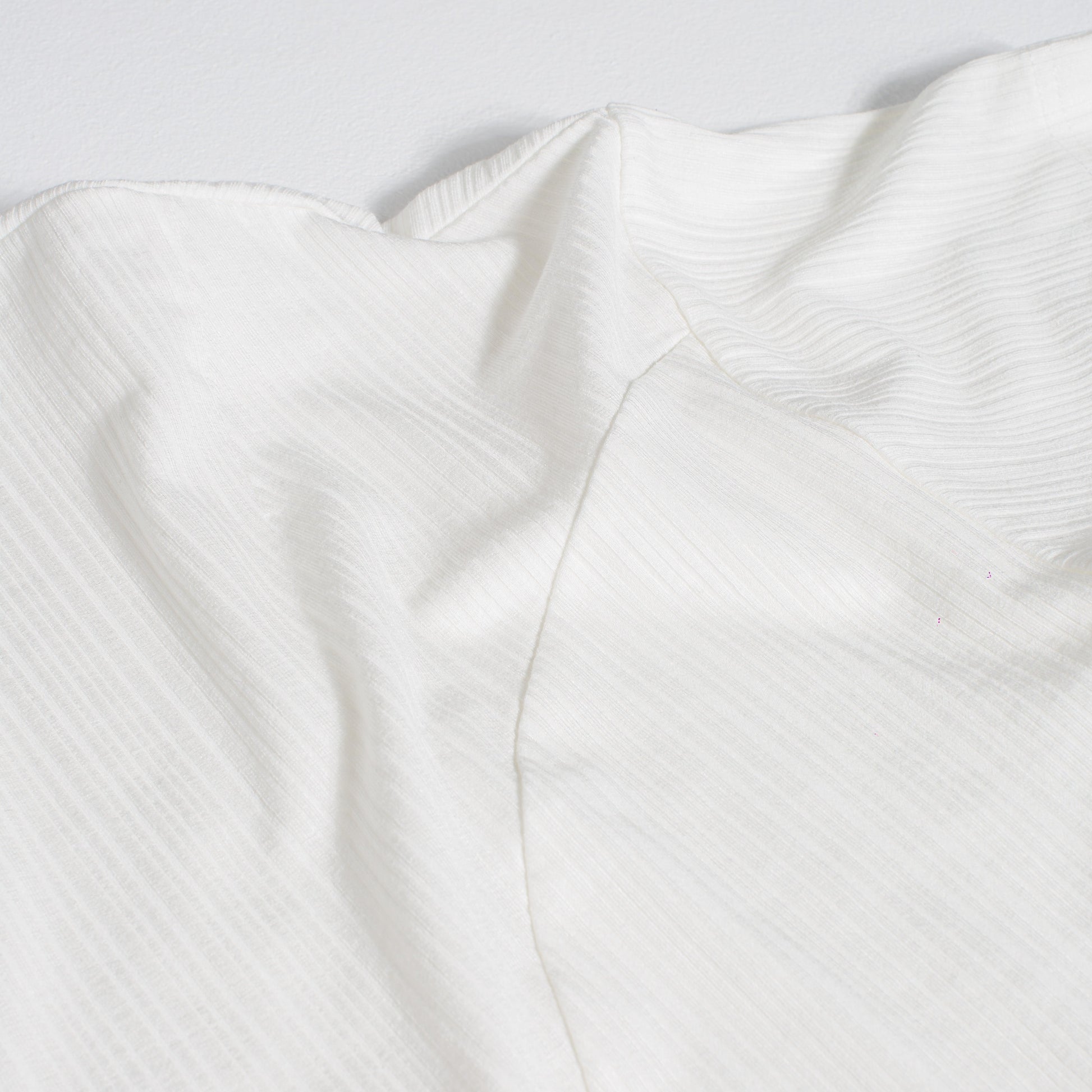 VE Ribbed Tee - White